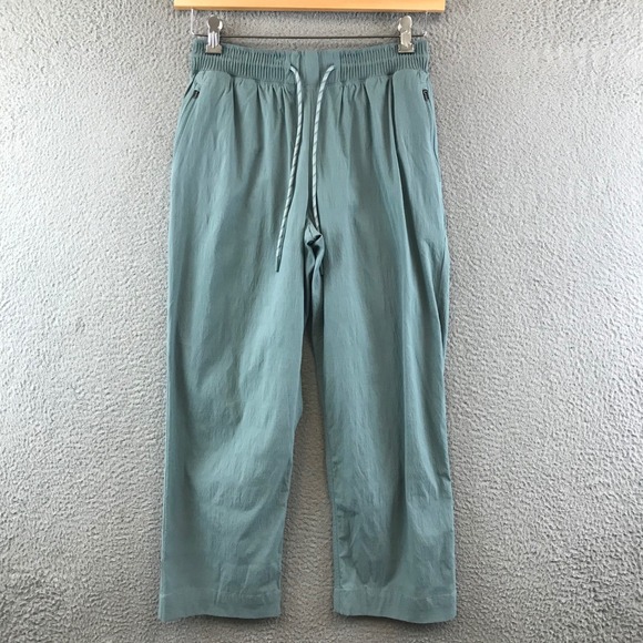 Athleta Trekkie Straight Crop  Joggers Pants pull on size 4 - Picture 1 of 9